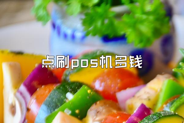 点刷pos机多钱