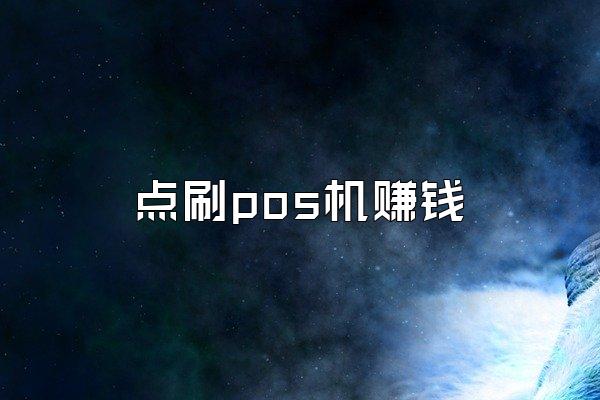 点刷pos机赚钱